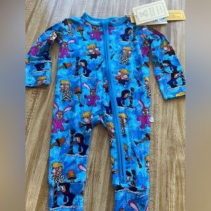 NWT Little Snuggles Christmas Story bamboo pajamas size 3-6 months